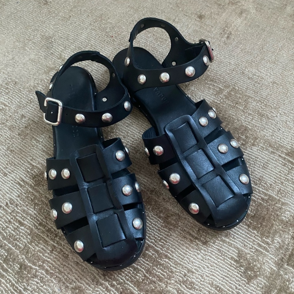 Freda Salvador Sera Fisherman Sandal | size 8 | black